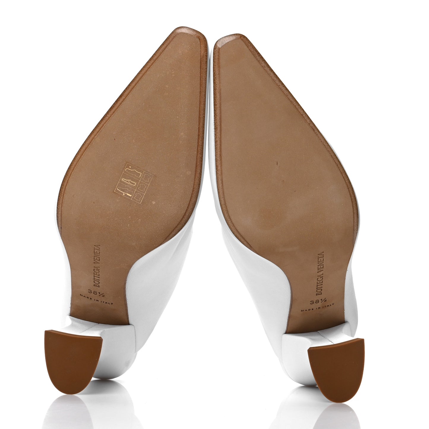 Lambskin Mules 38.5 Optic White