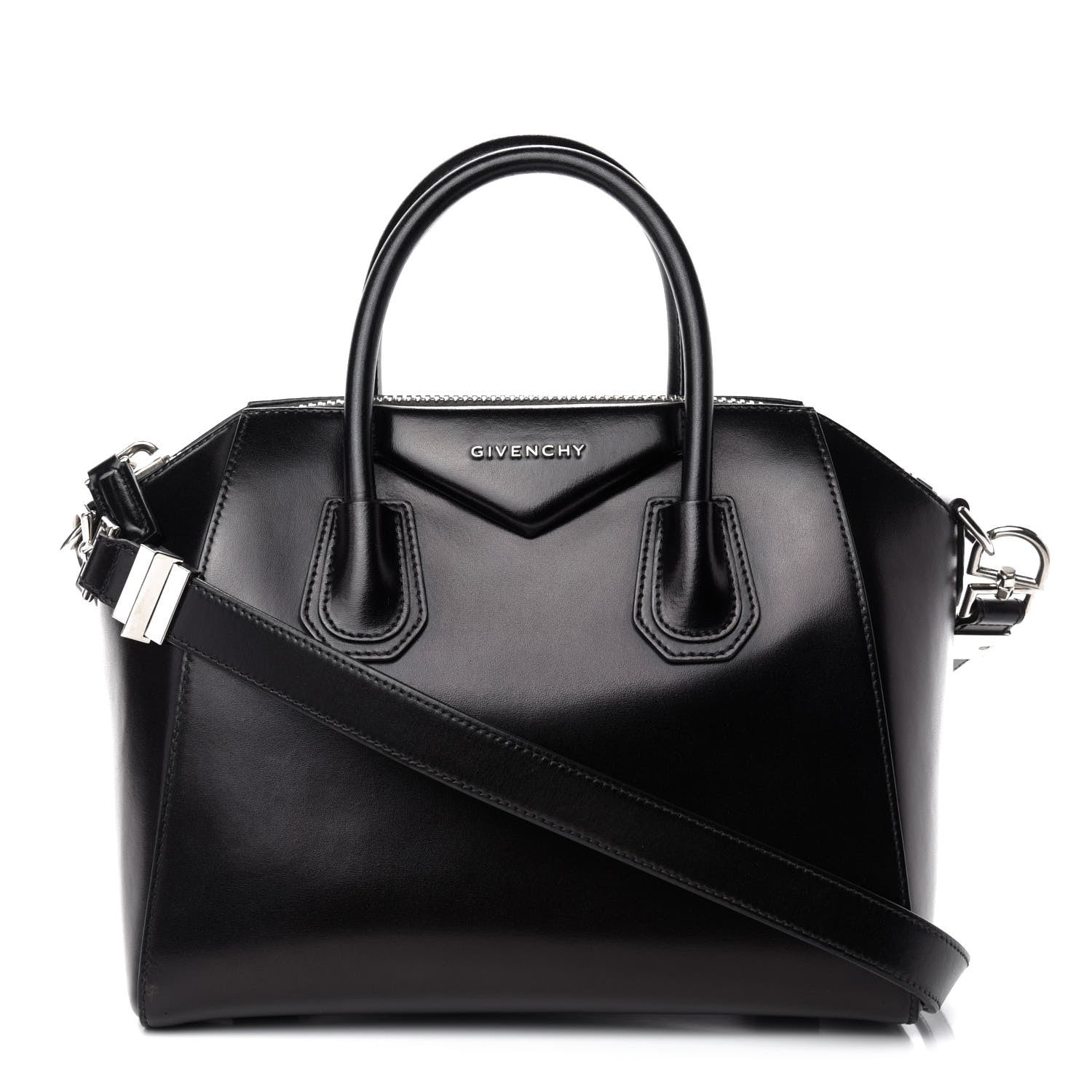 Givenchy Shiny Lord Calfskin Small Antigona Black 1 of 12