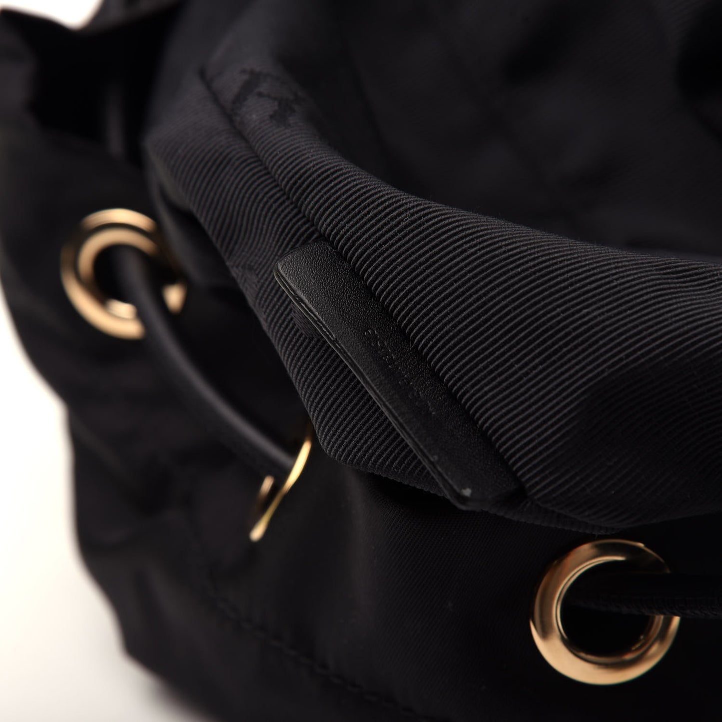 Nylon Large Rucksack Backpack Black