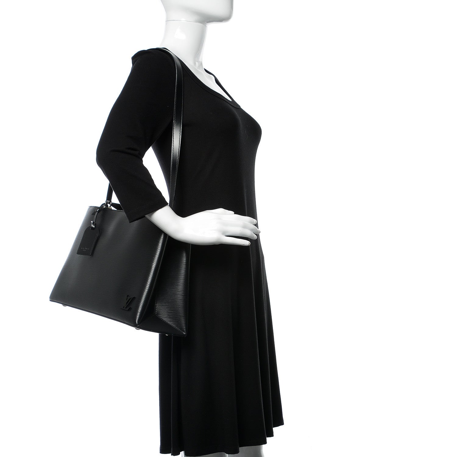 Louis Vuitton Epi Kleber MM Black 2 of 9