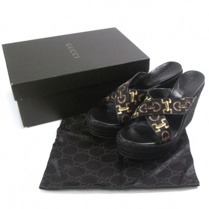 Gucci Espadrille Wedges Black 7 4 of 8