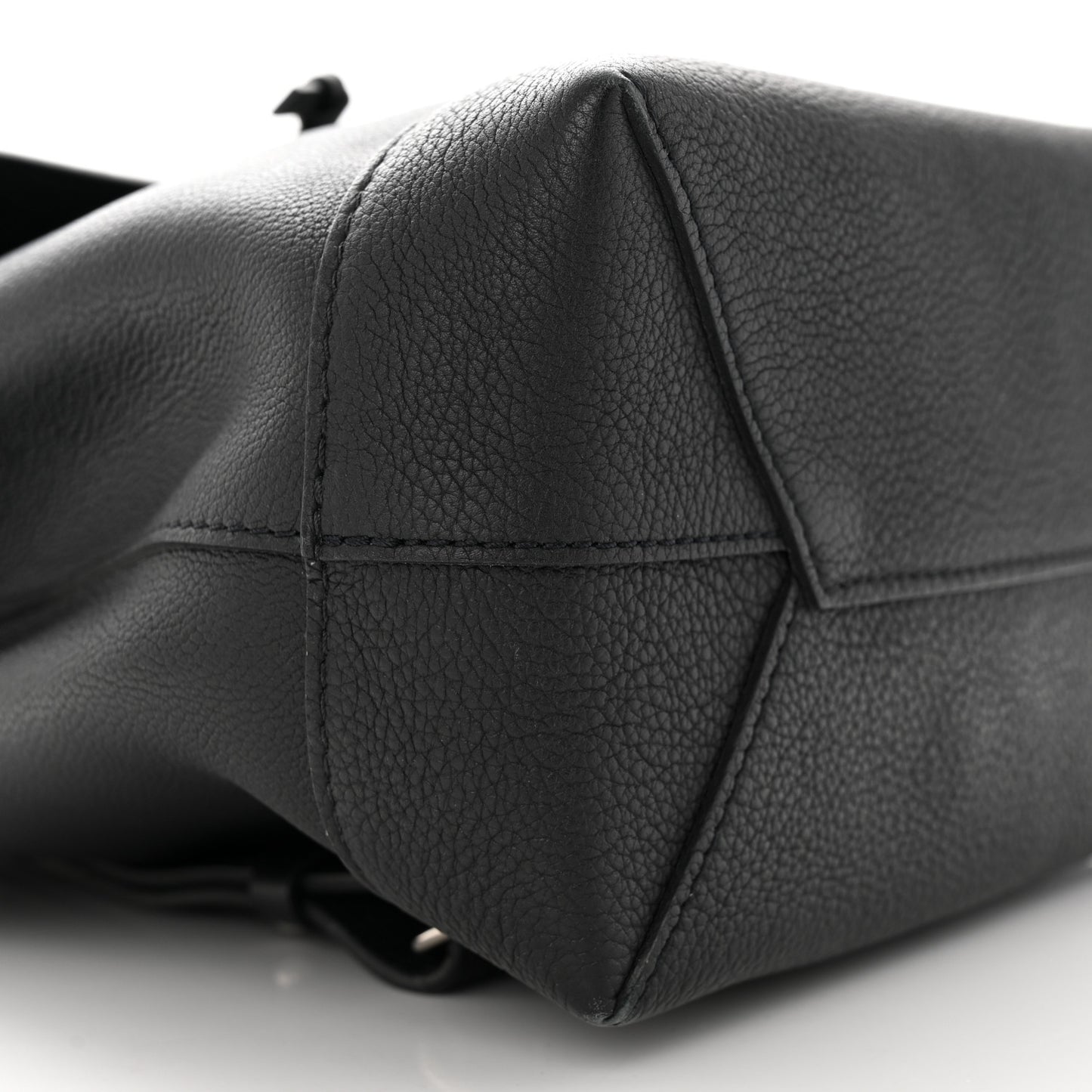Calfskin Lockme Backpack Black