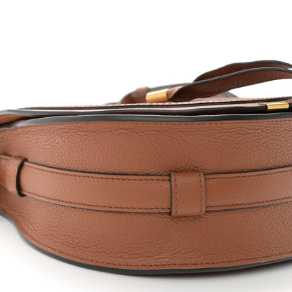 Chloe Calfskin Medium Marcie Round Crossbody Bag Tan 9 of 10