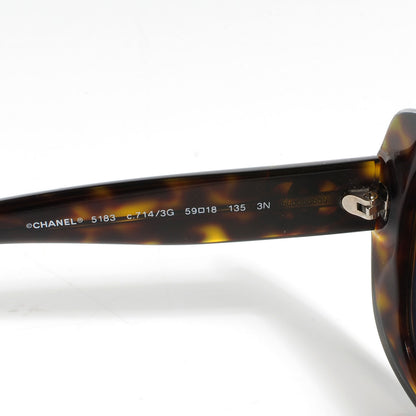 Chanel CC Sunglasses 5183 Tortoise 4 of 5