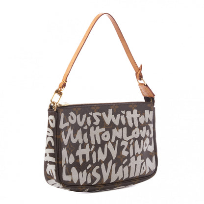 Louis Vuitton Monogram Graffiti Pochette Accessories Silver 2 of 8