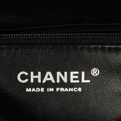 Chanel Distressed Patent Quilted Timeless Clutch Black 6 of 7
