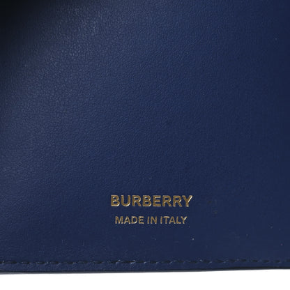 Burberry Grained Calfskin TB Compact Wallet Rich Navy 6 of 6