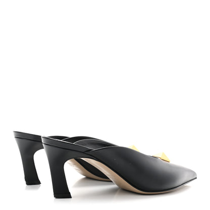 Valentino Garavani Calfskin Roman Stud 65mm Mules 35.5 Black 4 of 10