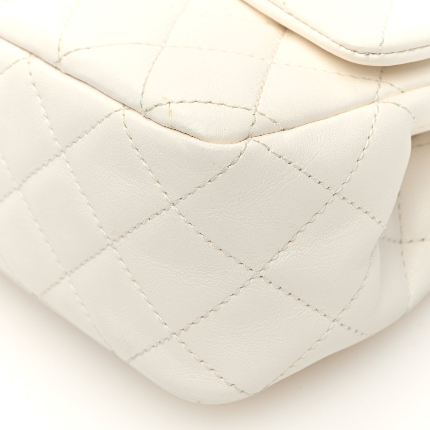 Chanel Calfskin Quilted Mini Romance Rectangular Flap White 10 of 10