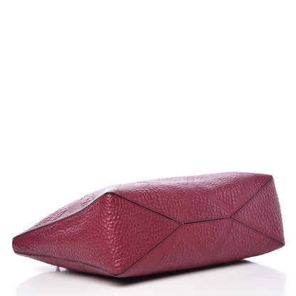 Burberry Heritage Grain Check Embossed Medium Dewsbury Tote Dark Plum 4 of 10