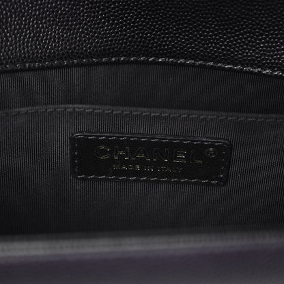 Chanel Caviar Quilted Medium Boy Flap Black 6 of 8