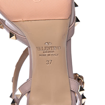 Valentino Garavani Patent Rockstud Ankle Strap 65mm Pumps 37 Poudre 6 of 8