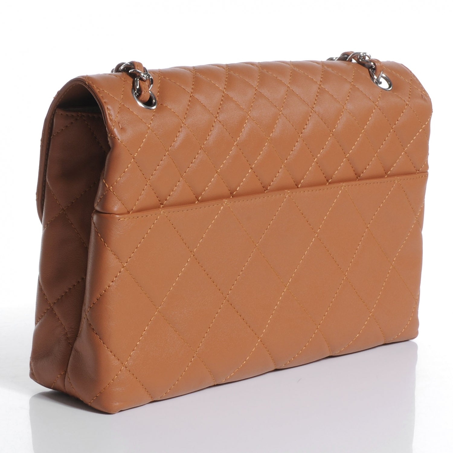 Chanel Leather Quilted In the Business Flap Dark Beige 3 of 7