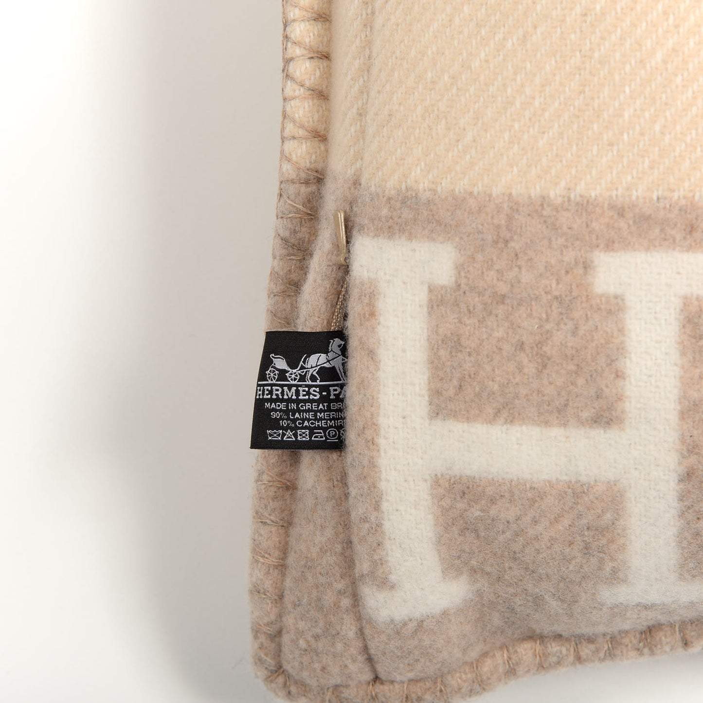 Wool Cashmere Avalon III Pillow PM Coco Camomille