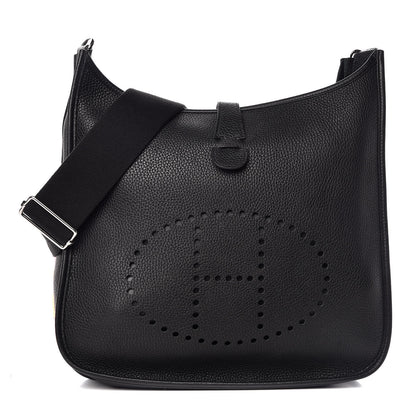 Hermes Taurillon Clemence Evelyne III GM Black 1 of 11