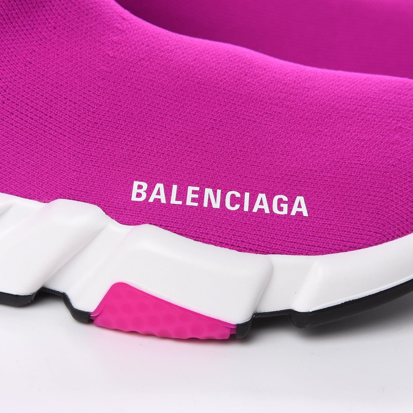 Neoprene Knit Womens Speed Sneakers 37 Fuchsia