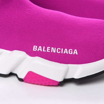 Balenciaga Neoprene Knit Womens Speed Sneakers 37 Fuchsia 6 of 8