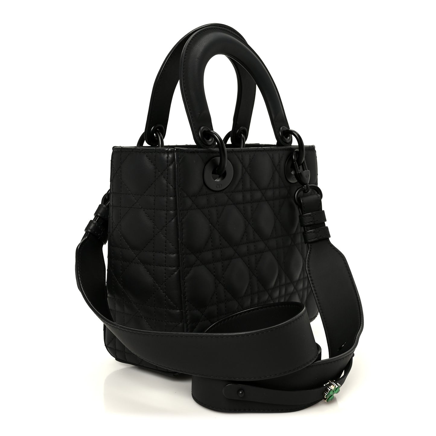 Ultra Matte Calfskin Cannage Small My ABCDior Lady Dior Black