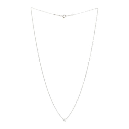 Tiffany Platinum Diamond .17ct Elsa Peretti Diamonds by the Yard Pendant Necklace 3 of 5