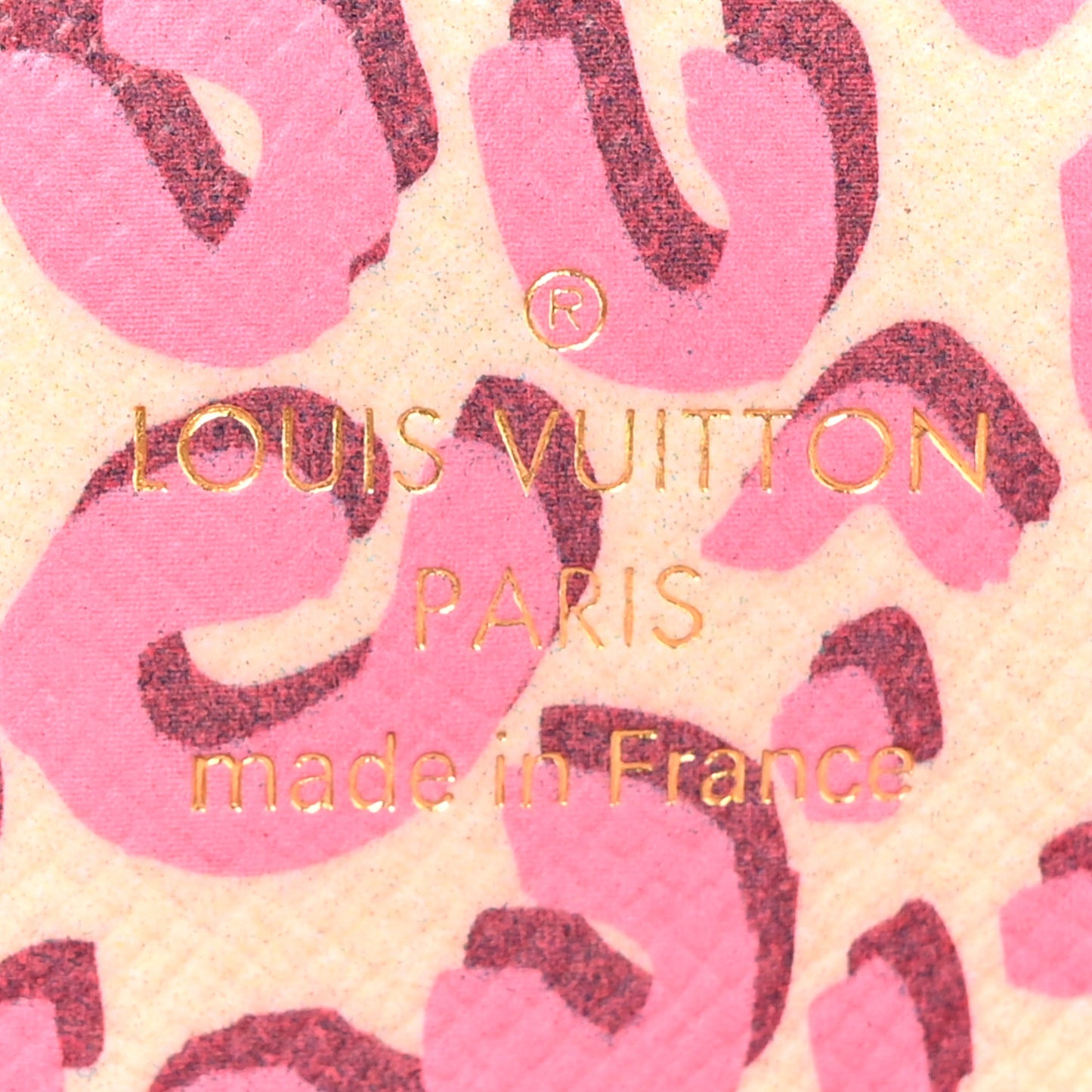 Monogram Leopard Coeur Heart Coin Purse Blanc Corail