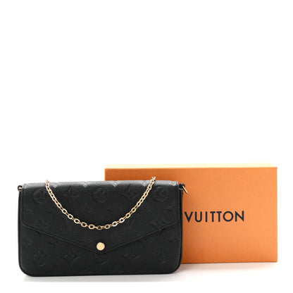 Louis Vuitton Empreinte Pochette Felicie Chain Wallet Black 12 of 12
