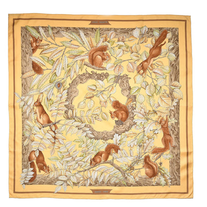 Hermes Silk Casse Noisette Scarf 90 1 of 6