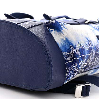 Louis Vuitton Cowhide Monogram Bandana Christopher MM Backpack Blue 9 of 9