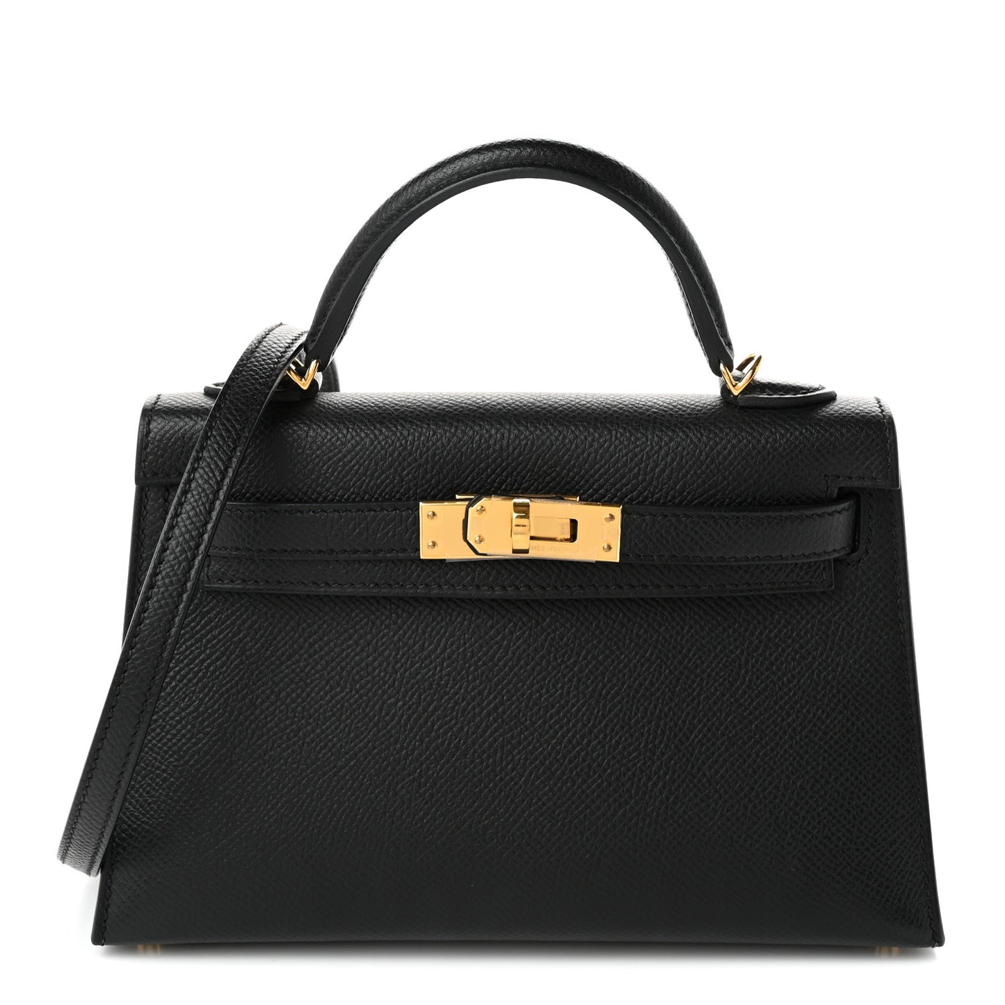 Epsom Mini Kelly Sellier 20 Black Black