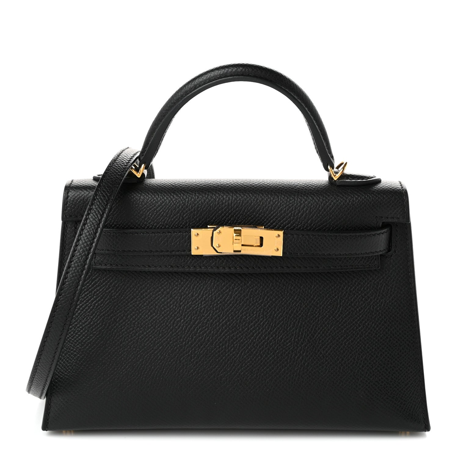 Hermes Epsom Mini Kelly Sellier 20 Black Black 1 of 10