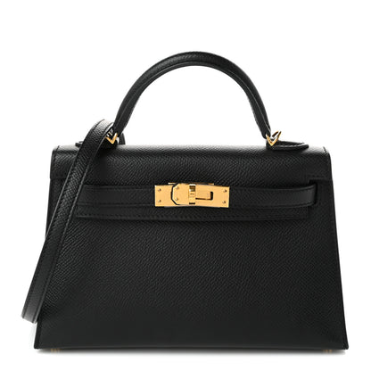 Hermes Epsom Mini Kelly Sellier 20 Black Black 1 of 10