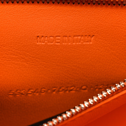 Balenciaga Shiny Calfskin Crocodile Embossed Small Hourglass Top Handle Bag Pop Orange 7 of 15