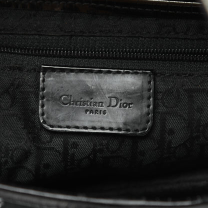 Christian Dior Canvas Floral Saddle Bag Black 9 of 16