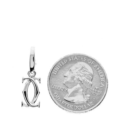 Cartier 18K White Gold Logo Charm 2 of 3