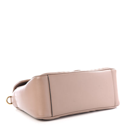 Gucci Calfskin Matelasse Small GG Marmont Top Handle Shoulder Bag Porcelain Rose 3 of 11