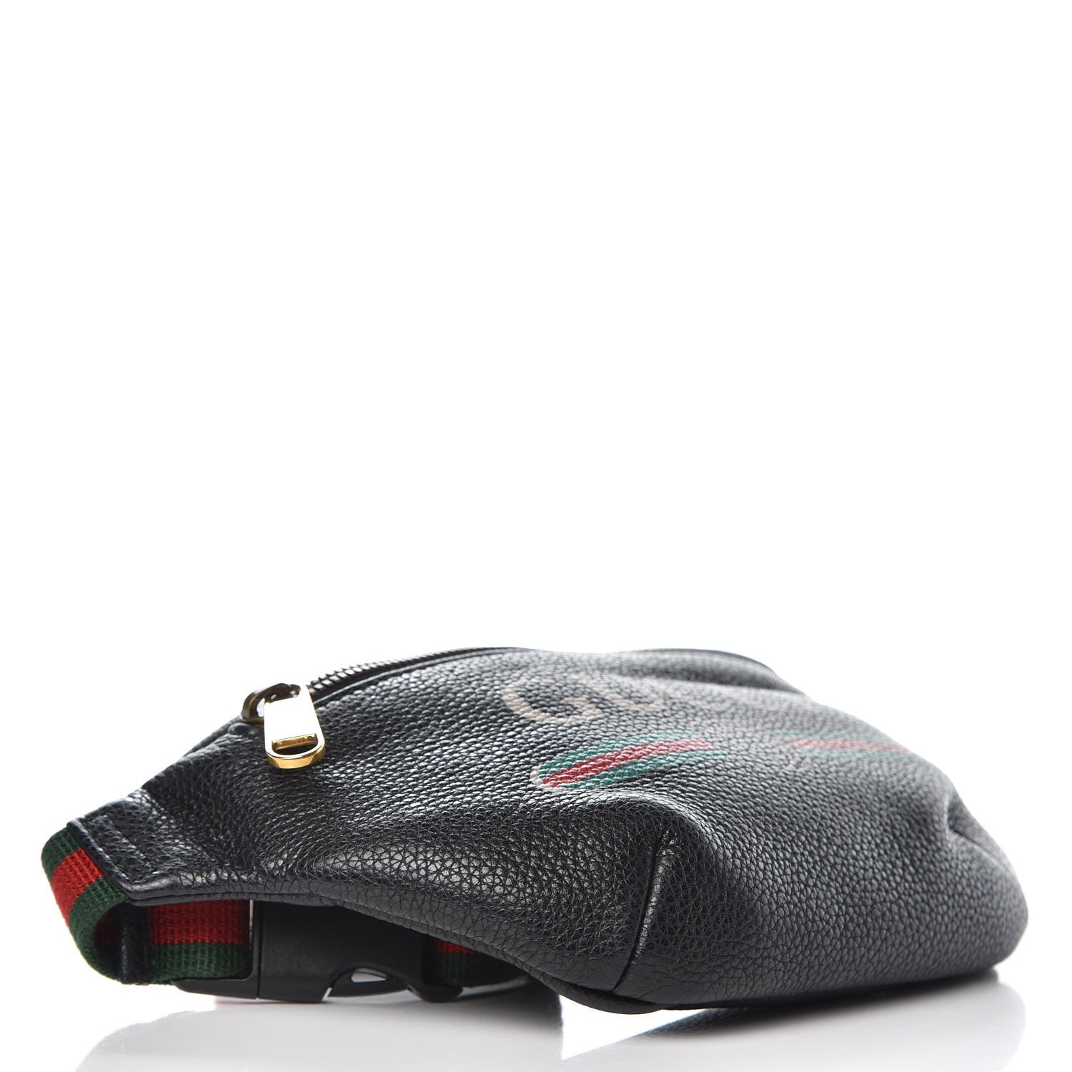 Gucci Grained Calfskin Small Logo Belt Bag Black 4 of 9