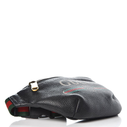 Gucci Grained Calfskin Small Logo Belt Bag Black 4 of 9