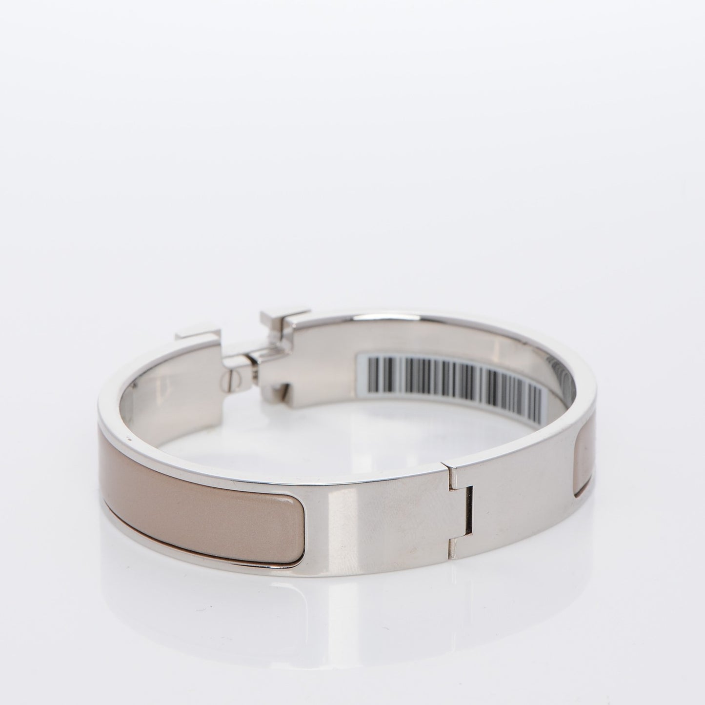 Enamel Narrow Clic Clac H Bracelet PM Maron Glace