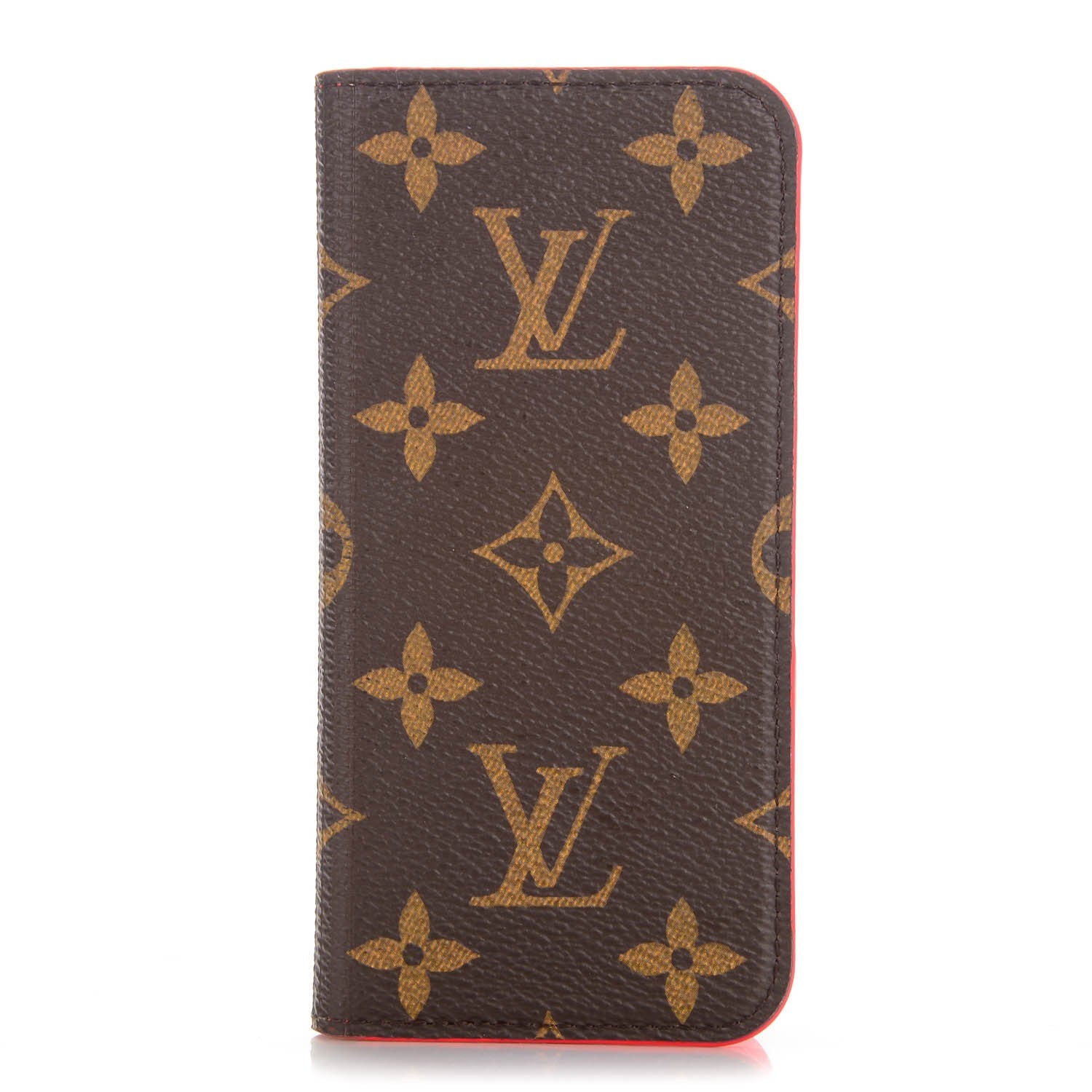 Louis Vuitton Monogram iPhone 6 Folio Case Red 1 of 8