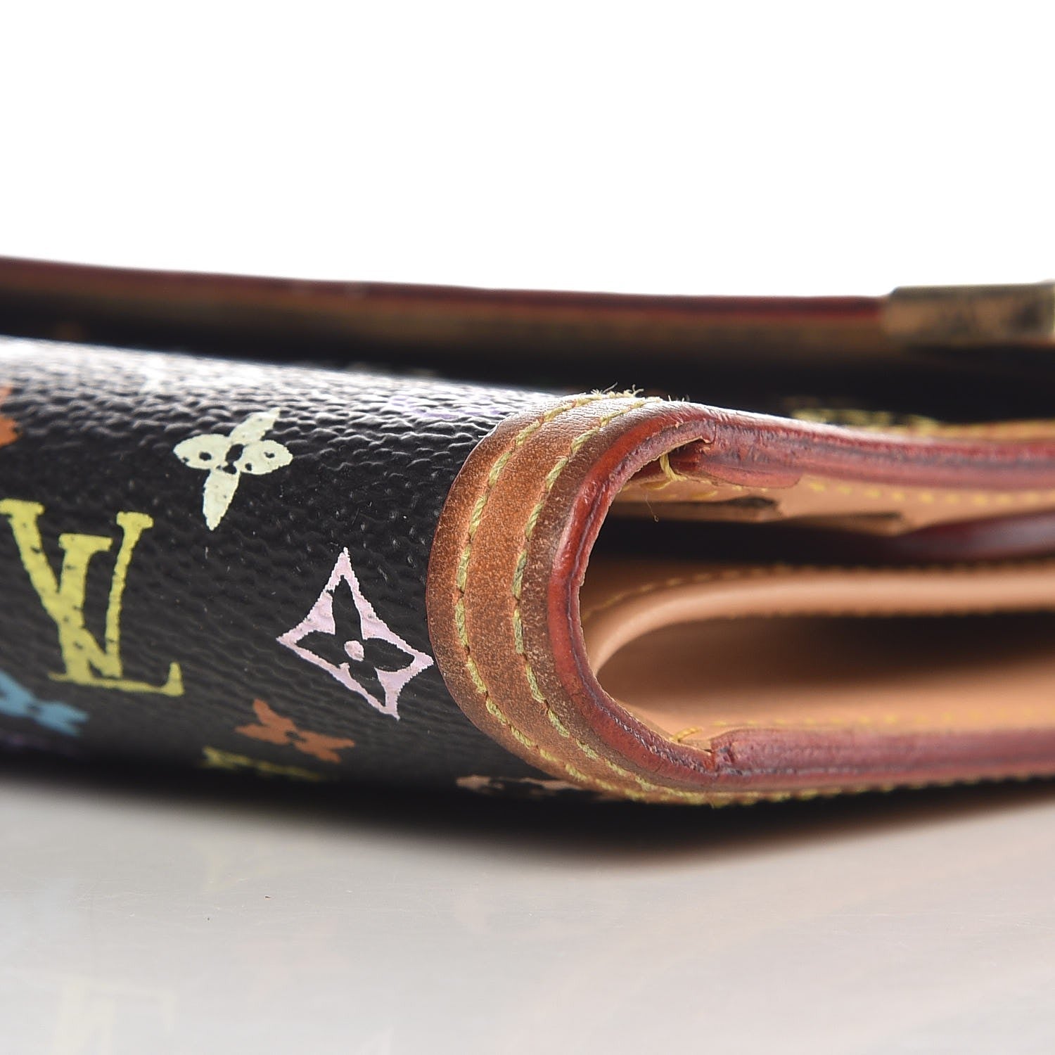 Louis Vuitton Monogram Multicolor Porte Tresor International Wallet Black 11 of 14