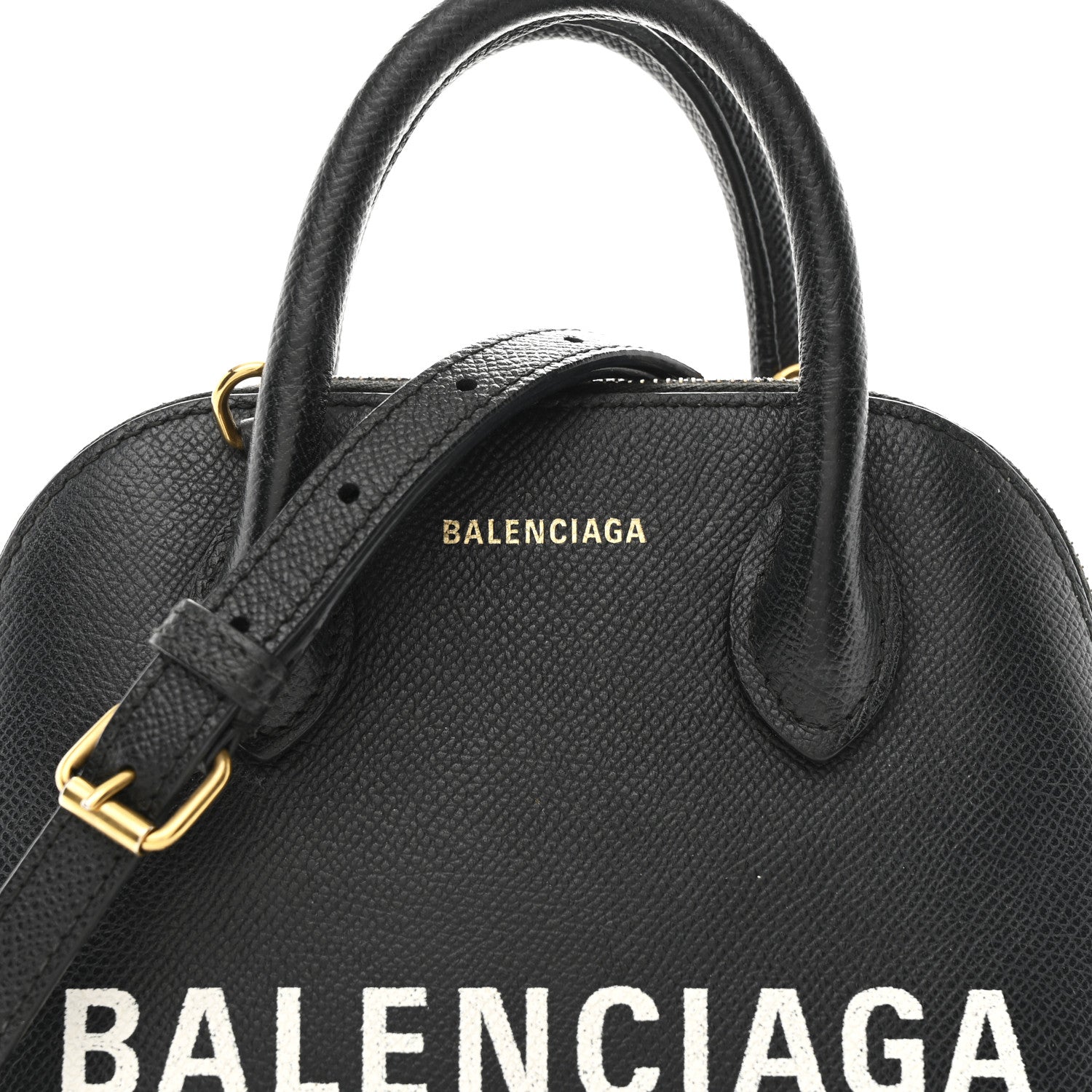 Balenciaga Signature Grained Calfskin XXS Ville Top Handle Bag
