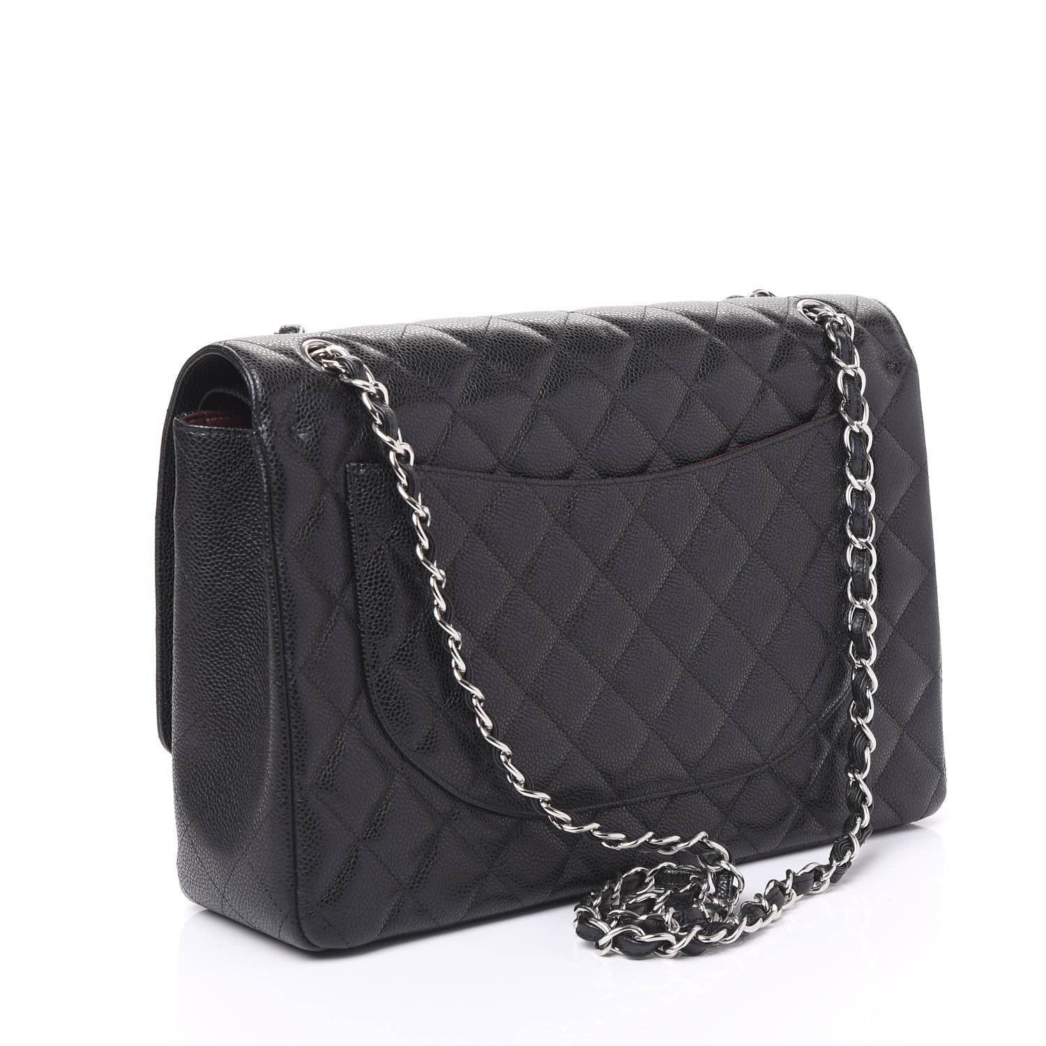 Chanel Caviar Quilted Maxi Double Flap Black 2 of 10