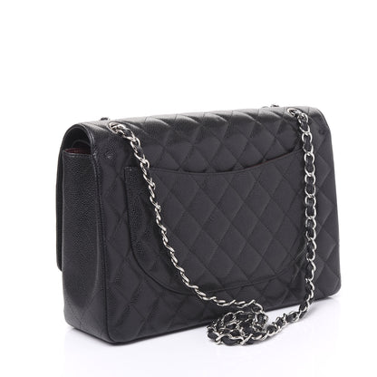 Chanel Caviar Quilted Maxi Double Flap Black 2 of 10
