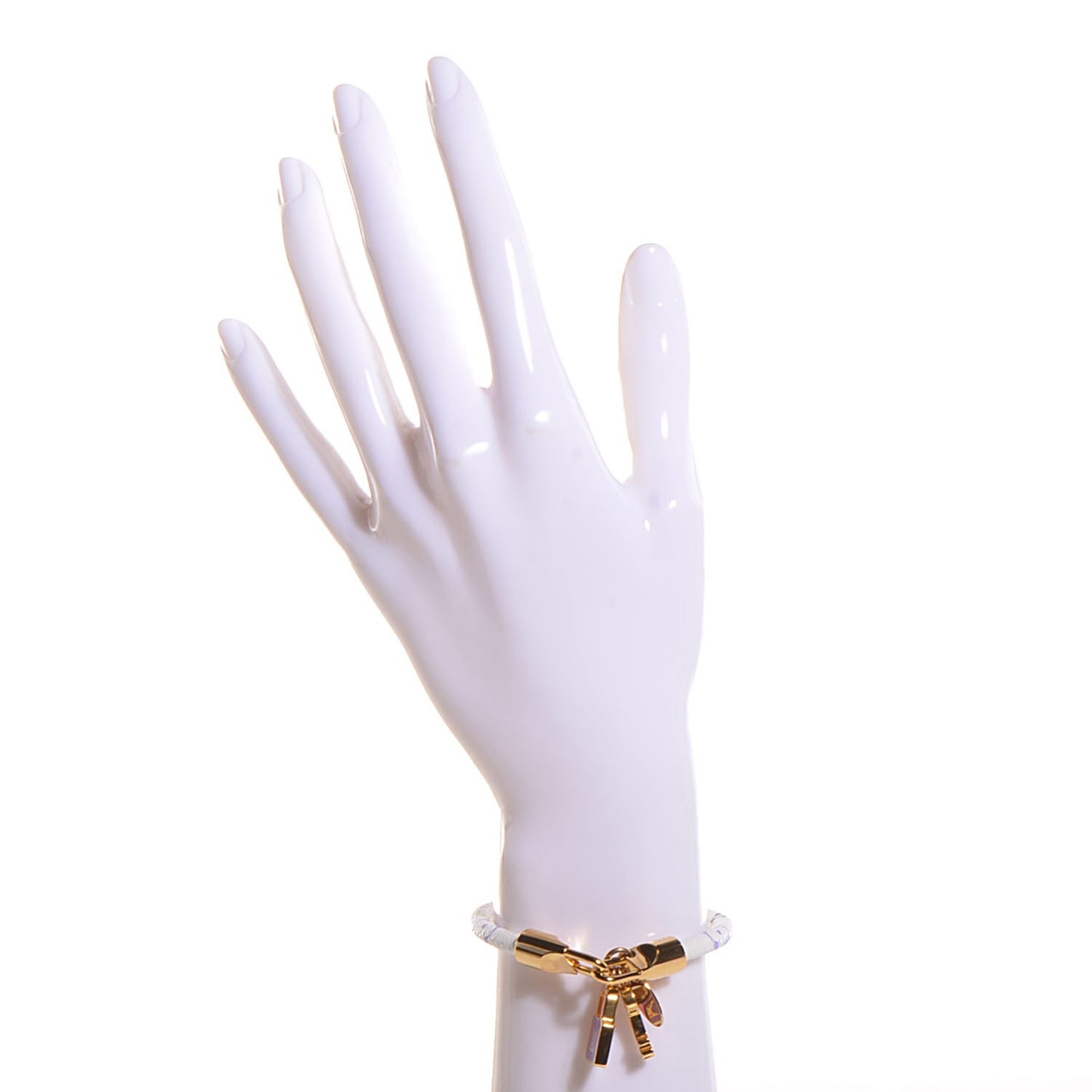 Monogram Multicolor Luck It Bracelet 19 White