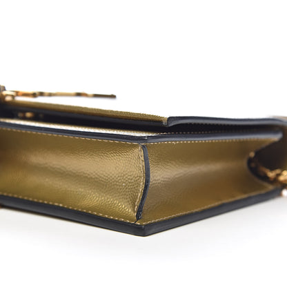 Saint Laurent Grain De Poudre Kate Monogram Tassel Chain Wallet Brome 9 of 11
