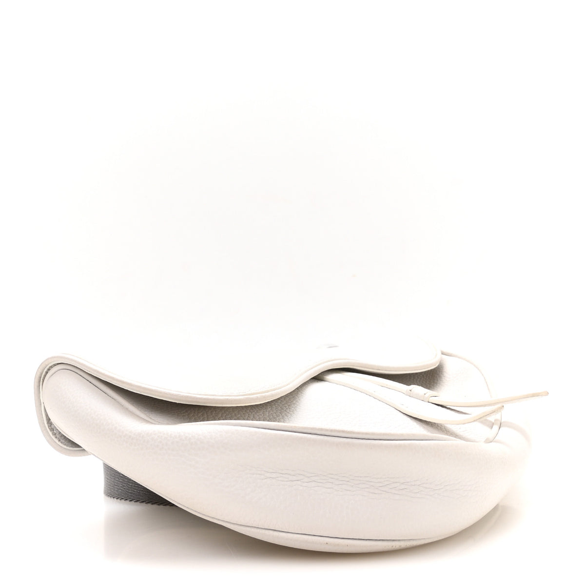 Christian Dior Grained Calfskin Mens Saddle Bag Latte 4 of 10