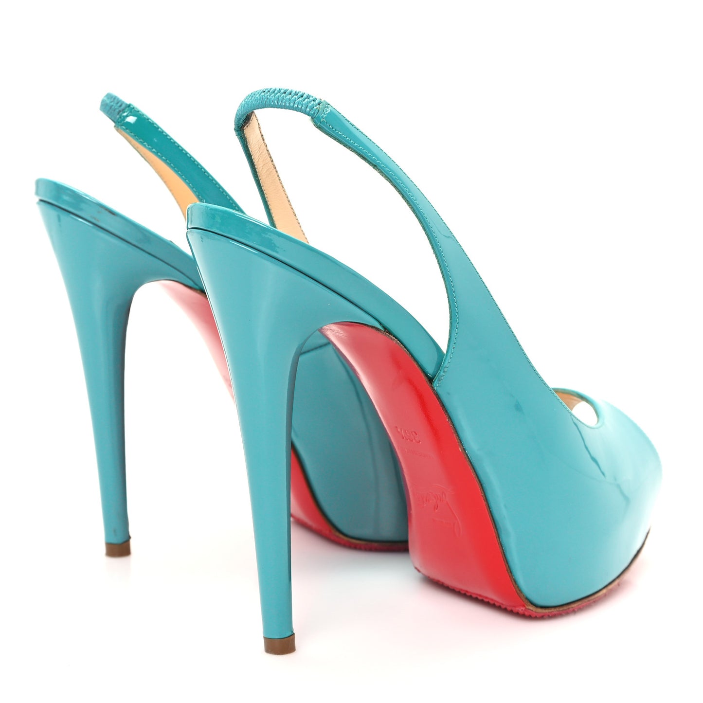 Patent Vendome Sling 120 Pumps 36.5 Caraibes