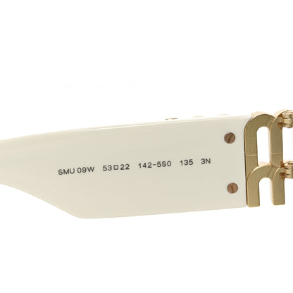 Miu Miu Acetate Rectangle Sunglasses SMU 09W White 6 of 7