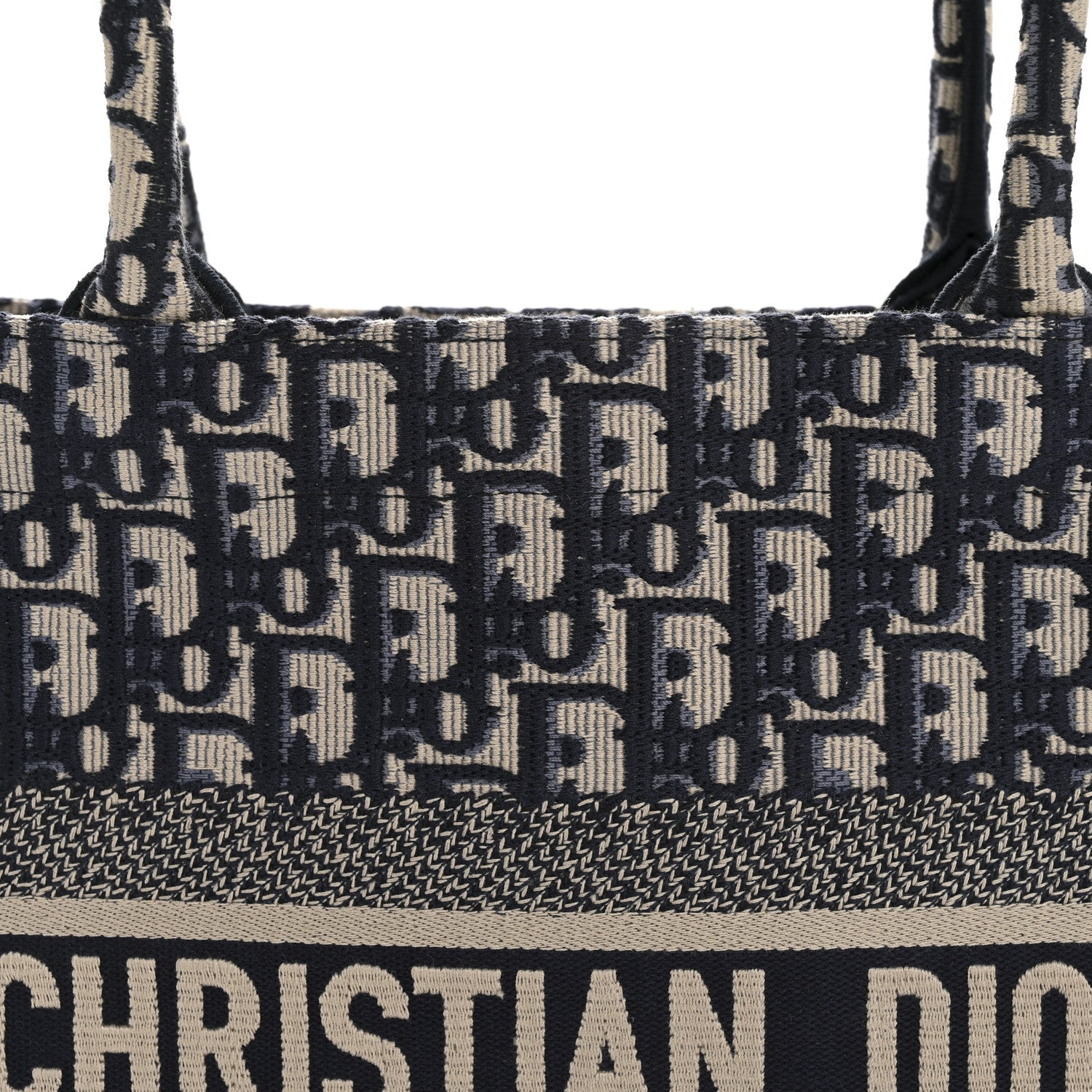 Christian Dior Oblique Medium Book Tote Blue Multicolor 8 of 12