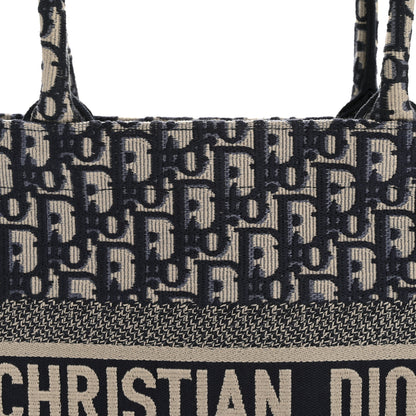 Christian Dior Oblique Medium Book Tote Blue Multicolor 8 of 12