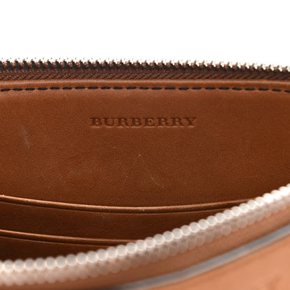 Burberry Mega Check Peyton Crossbody Clutch Bag Saddle Brown 6 of 12